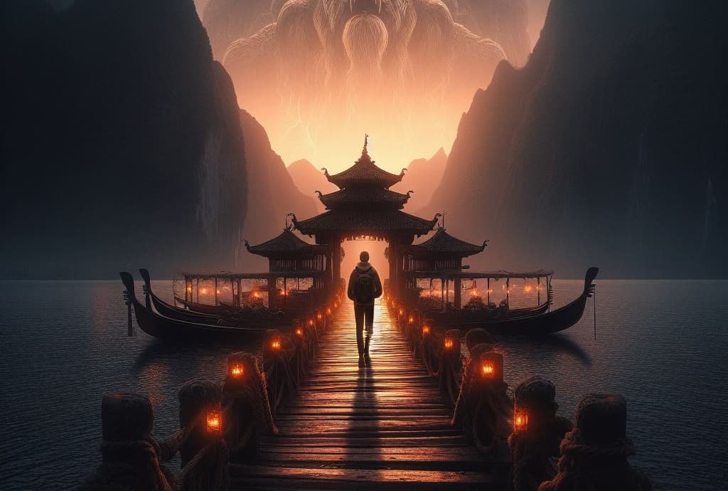 a young man walking into a gate
